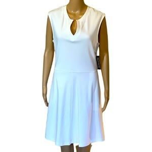 White New York & Co Sleeveless Dress Womens Size Large